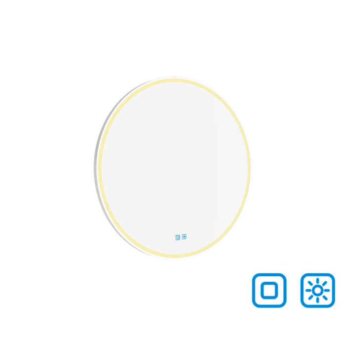 Nimco Bílé kulaté LED zrcadlo pr. 600 se dvěma dotykovými senzory - Image 2
