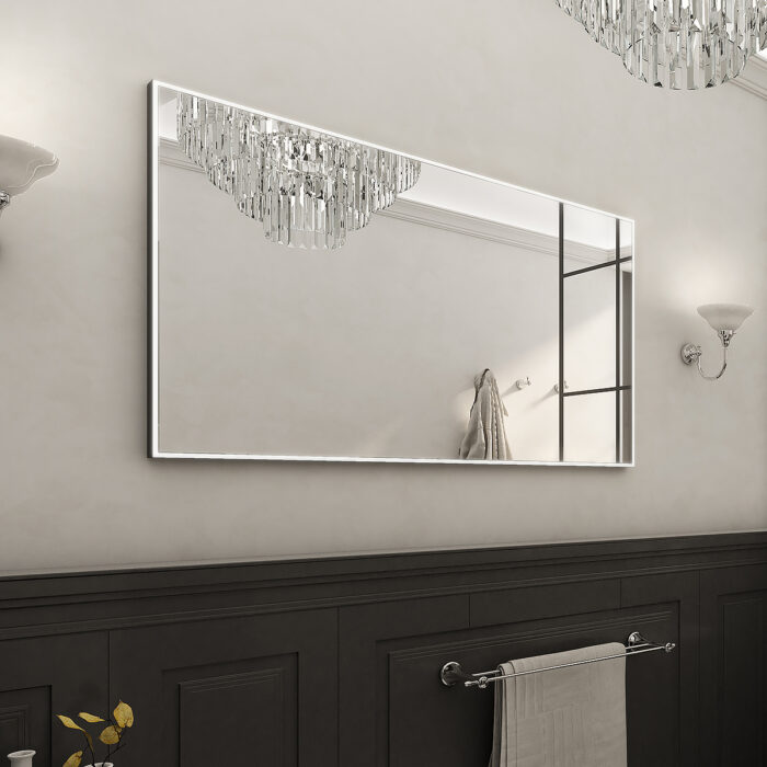 Nimco Černé LED zrcadlo 1200x700 - Image 1