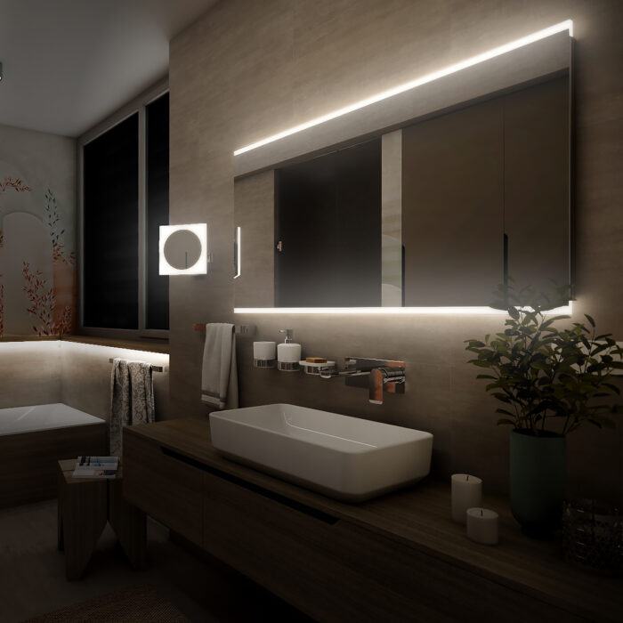 Nimco LED zrcadlo 1000x700 s dotykovým senzorem - Image 3