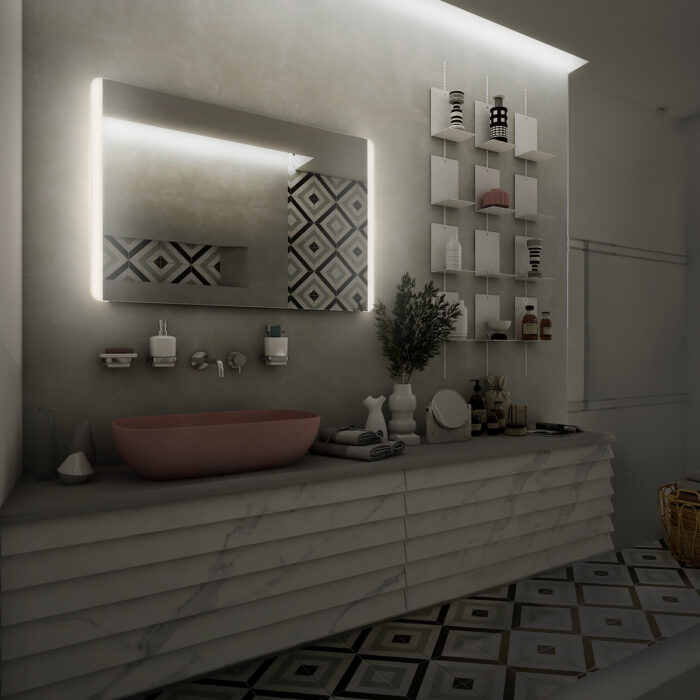 Nimco LED zrcadlo 1000x700 s dotykovým senzorem - Image 3