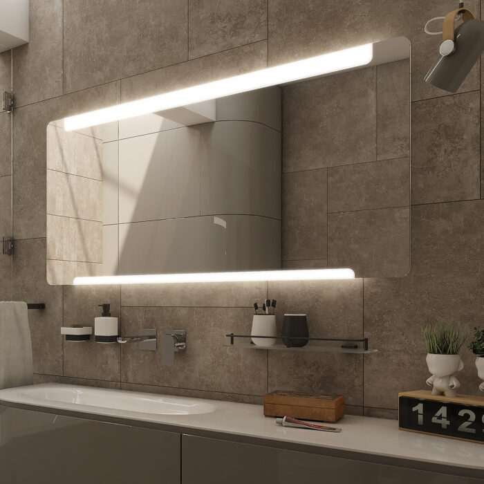 Nimco LED zrcadlo 1200x700 se dvěma dotykovými senzory - Image 1