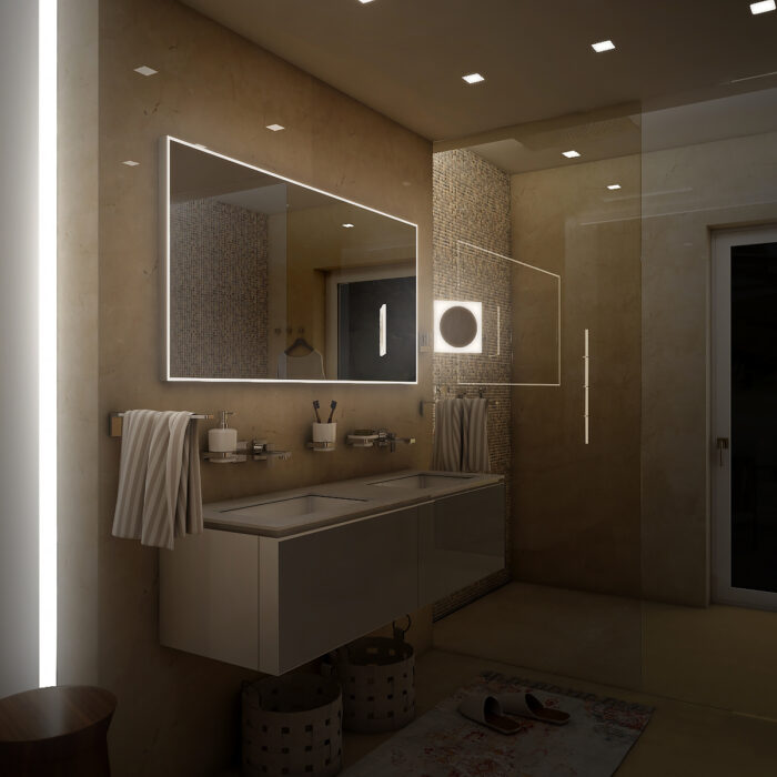 Nimco LED zrcadlo 1200x700 se dvěma dotykovými senzory - Image 3