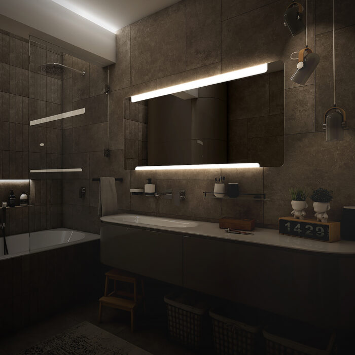 Nimco LED zrcadlo 1400x700 s dotykovým senzorem - Image 3