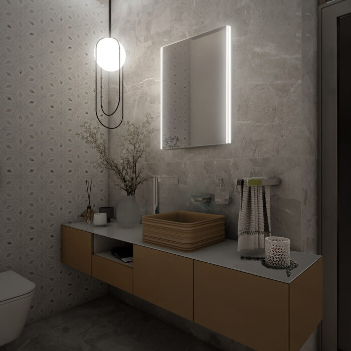 Nimco LED zrcadlo 400x600 - Image 3