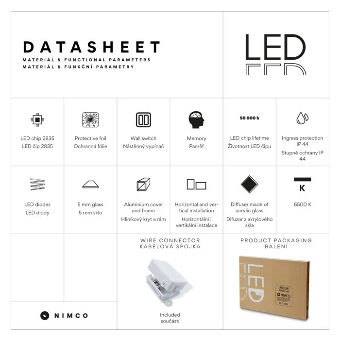 Nimco LED zrcadlo 600x800 - Image 5