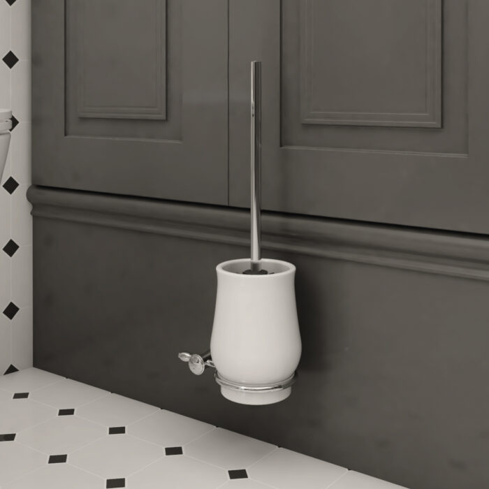 Nimco Toaletní WC kartáč retro s keramickou nádobou - Image 2