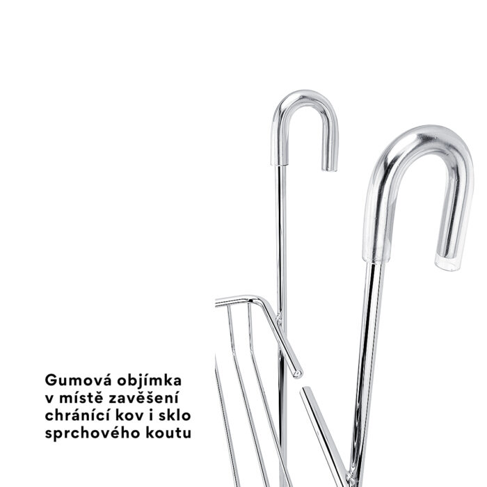 Nimco Závěsná police dvoupatrová CHROMOVÁ - Image 4