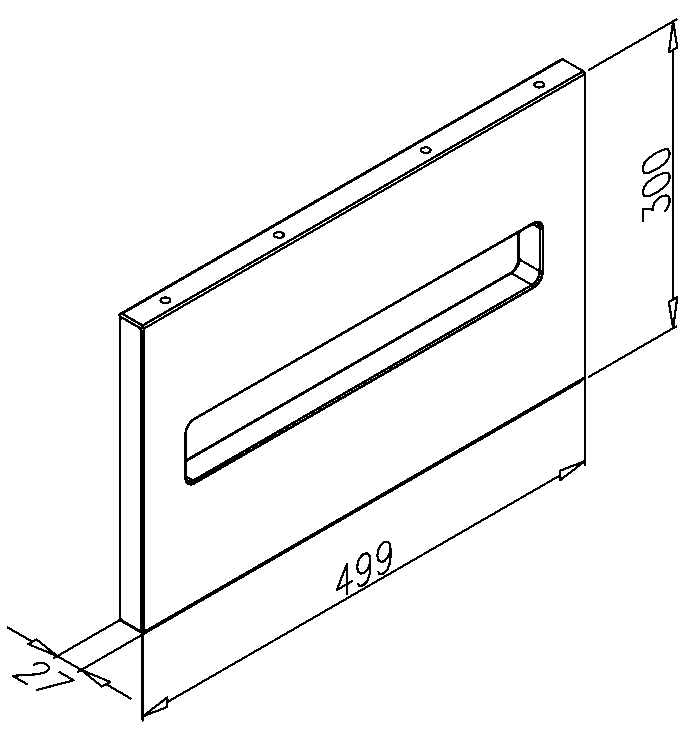 podpera ELEMENT 17 27x300x500, dubový masív - Image 2