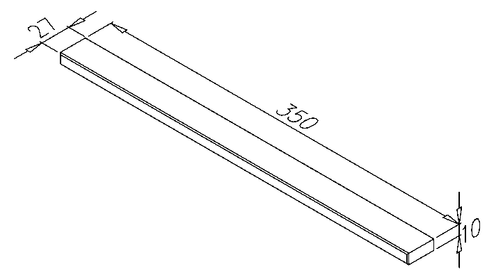 úchytka Element 17, dub - masív, 350x10x27 - Image 2