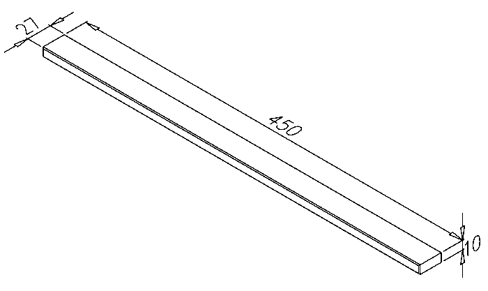 úchytka Element 17, dub - masív, 450x10x27 - Image 2