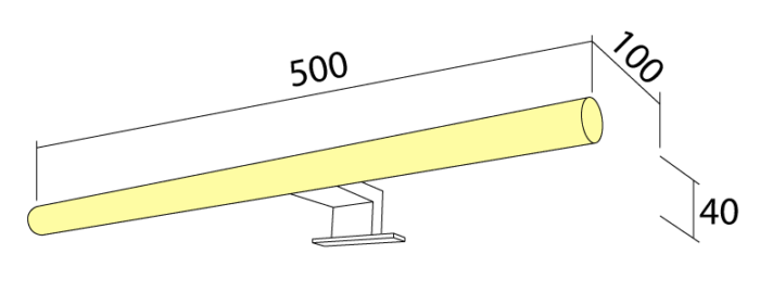 osvetlenie LED Moon 500, chróm, LED - Image 2
