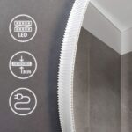 Zrkadlo LED 60cm ROUND BLUETOOTH - Image 2