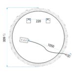 Zrkadlo LED 60cm YH-3561 - Image 8