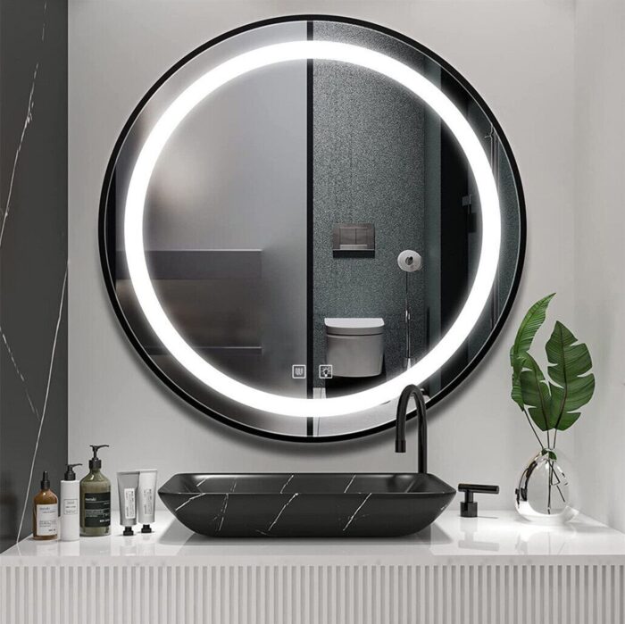 Zrkadlo LED 70cm MMJ Black - Image 3