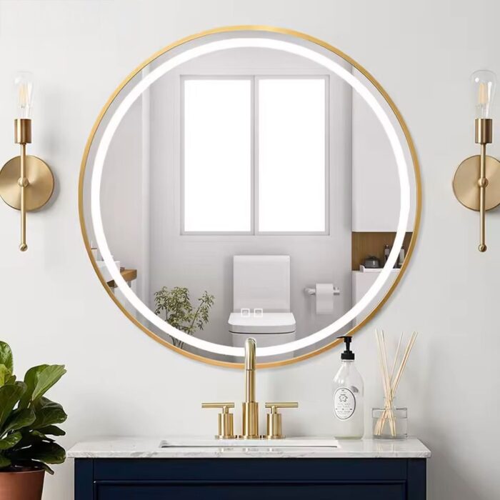Zrkadlo LED 90cm MMJ Gold - Image 8