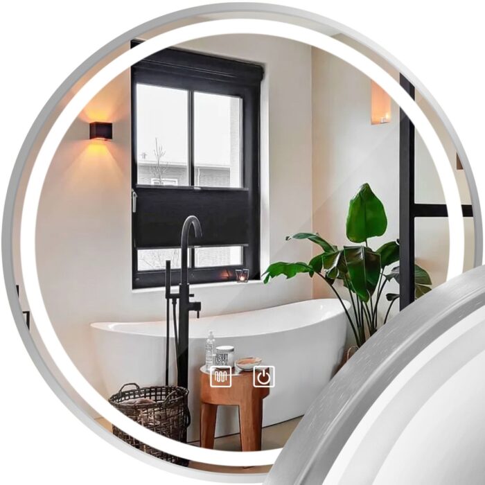 Zrkadlo LED 60cm MMJ BRUSH SILVER - Image 1