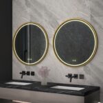 Zrkadlo LED 90cm MMJ BRUSH GOLD - Image 4