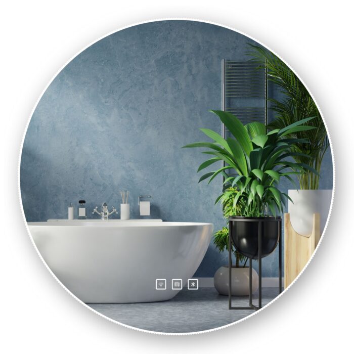 Zrkadlo LED 60cm ROUND BLUETOOTH - Image 1