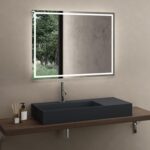 Umývadlo REA Archi 90 CM Grey MATT na dosku - konglomerát - Image 4