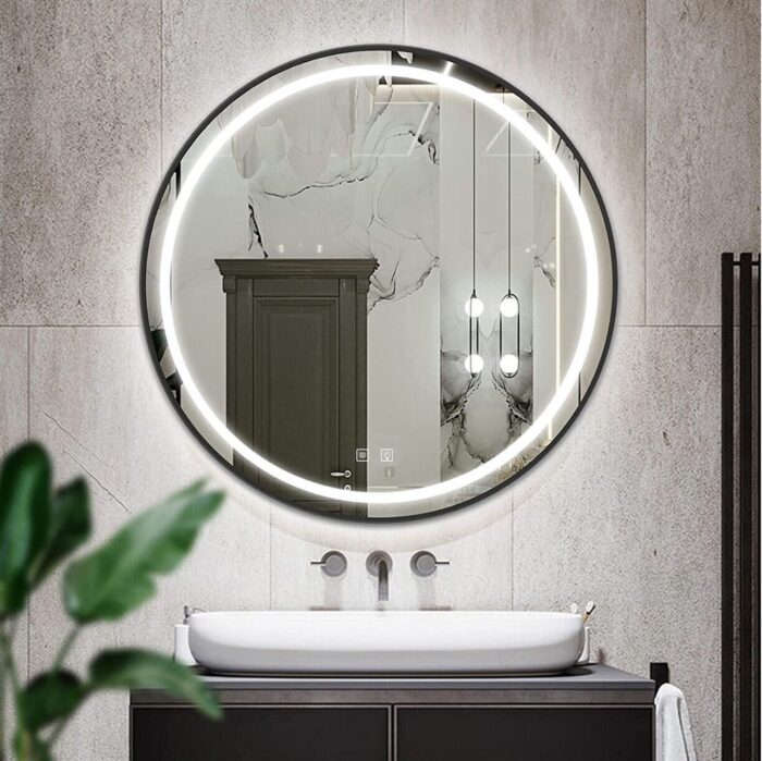 Zrkadlo LED 70cm MMJ Black - Image 2
