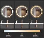 Zrkadlo LED 90cm MMJ Gold - Image 5