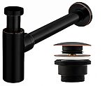 Umývadlový sifón Klik-Klak Universal Rea Black Aged