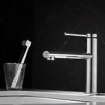 Umývadlová batéria REA OVAL - chróm, nízka – Obrázok 2