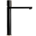 Umývadlová batéria REA ICON - čierno-zlatá, vysoká – Obrázok 2