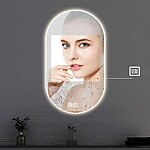 Zrkadlo LED EGG 60x80 cm – Obrázok 6