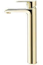 Umývadlová batéria REA BLOOM - zlatá, vysoká – Obrázok 4