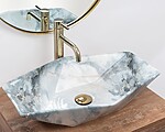 Umývadlo na dosku REA VEGAS - lesklá žula – Obrázok 3
