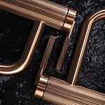 Umývadlová batéria REA Argon Brush Copper high – Obrázok 2