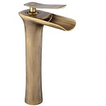 Umývadlová batéria REA Laguna antique - brúsené zlato, vysoká