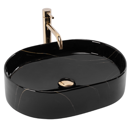 Umývadlo na dosku REA Nadia 50 Black Stone