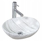 Umývadlo na dosku Rea Sofia N svetlošedé