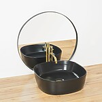 Umývadlo na dosku ELENA BLACK MAT – Obrázok 2