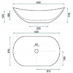 Umývadlo na dosku REA ROYAL 60 – Obrázok 4