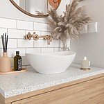 Umývadlo na dosku REA SOFIA - biele – Obrázok 2