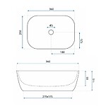 Umývadlo na dosku REA BELINDA MINI TRAVERTINE MATT – Obrázok 6