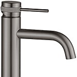 Umývadlová batéria REA Lungo Grip  - Gun Grey, nízka – Obrázok 4