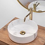 Umývadlo na dosku REA SAMI - mramor – Obrázok 4