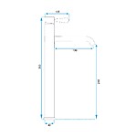 Umývadlová batéria REA Serra - brúsené zlato, vysoká – Obrázok 11