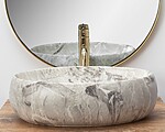 Umývadlo na dosku REA LINDA - Kameň – Obrázok 2