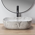 Umývadlo na dosku REA LIVIA - kameň – Obrázok 3
