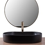 Umývadlo na dosku REA Nadia - Black Matt – Obrázok 3