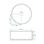 Umývadlo na dosku REA Selina – Obrázok 8