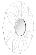 Zrkadlo Dvanásťuholník - biele 58 cm – Obrázok 2