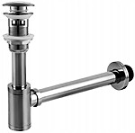 Umývadlový sifón Rea so zacvakávacou zátkou Gun – Obrázok 4