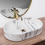 Umývadlo na dosku Rea Nadia 60 Sand