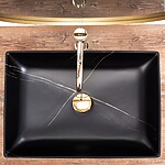 Umývadlo na dosku REA Inga Black Marble Mat – Obrázok 4